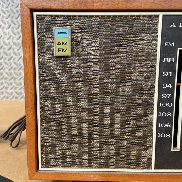Vintage Admiral AM/FM/Phono Radio TESTED WORKS Model: YG539 6H4N-2 Made In Japan - Picture 2 of 14